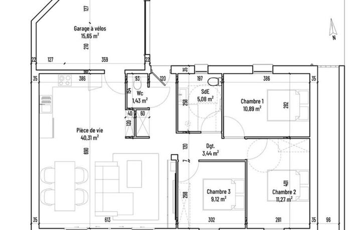 Maison neuve plain-pied 3 chambres avec jardin et garage – CHATEAUBRIANT — photo 2