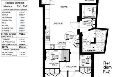 Appartement 3 pièces 557000 €