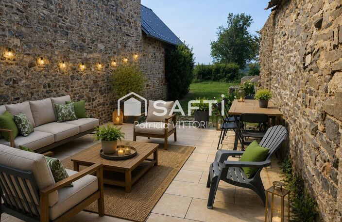 Maison en pierre avec terrasse, jardin et vue dégagée — photo 2