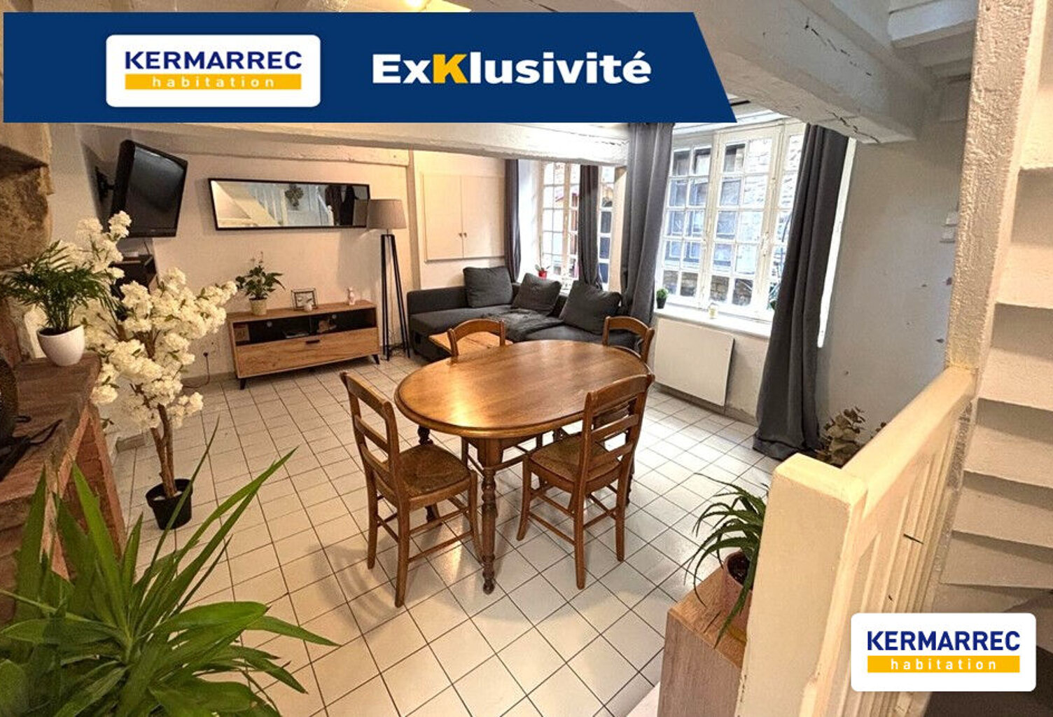 A VENDRE Appartement 3 pièces à VITRE 90 m² - 158 400  HAI — photo 1