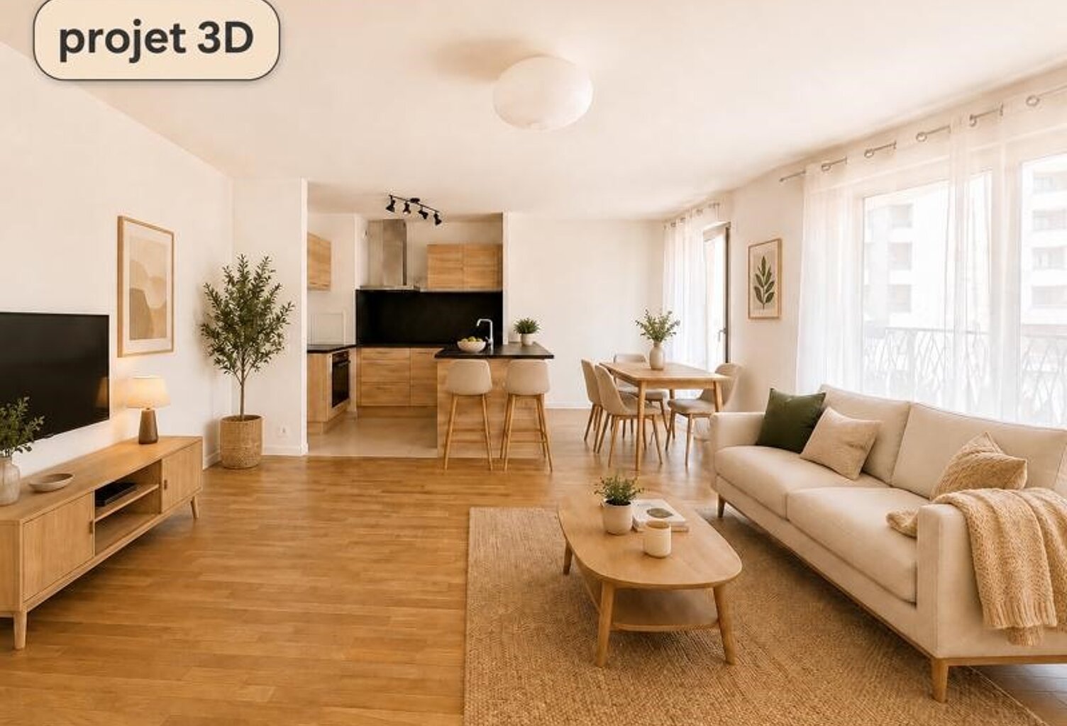 Appartement de 3 pièces principales — photo 1