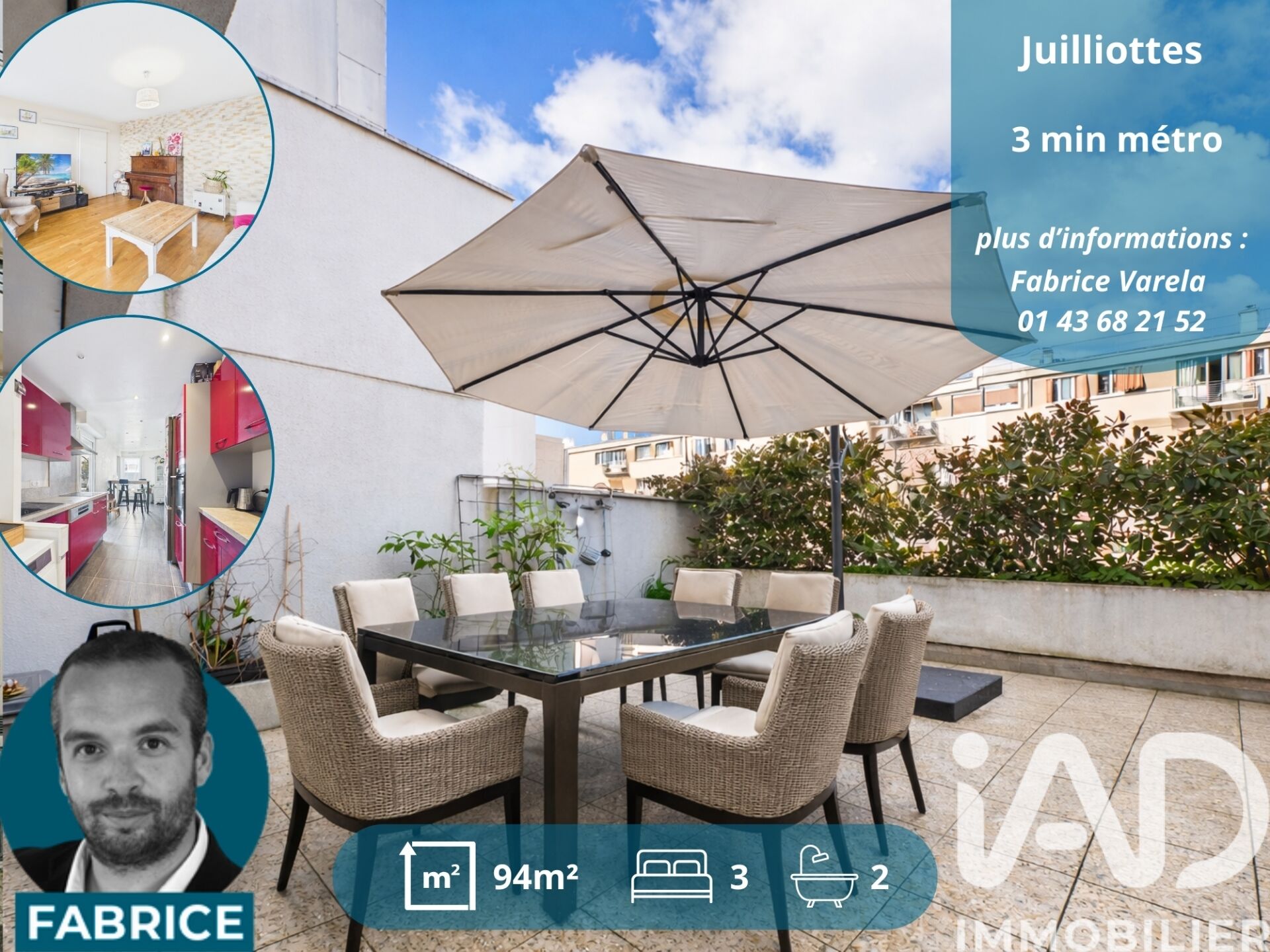 Appartement à vendre, 4 pièces, 95 m², Maisons-Alfort