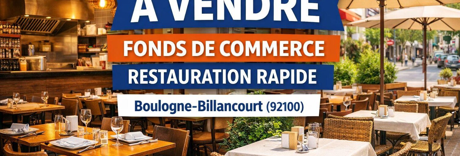 Commerce  30 m² à vendre à Boulogne-Billancourt (92100)