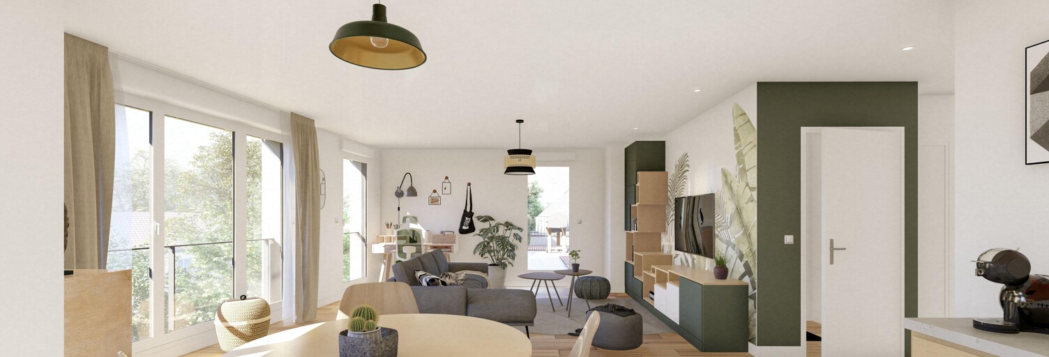 Appartement neuf T2, T3 Pièce 38 à 72 m² à vendre à Caen (14000)