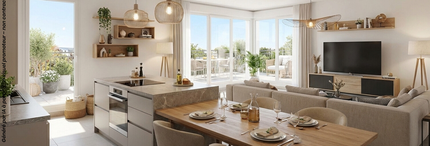 Appartement neuf T2, T3 Pièce 40 à 60 m² à vendre à Fouesnant (29170)