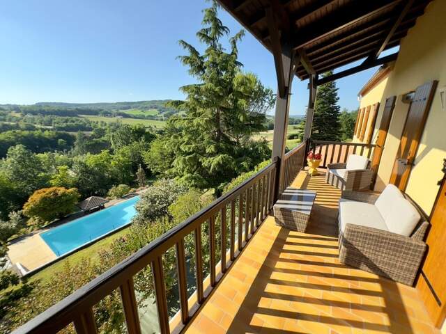 Maison avec vue panoramique + piscine – Penne d’Agenais (47) — photo du bien