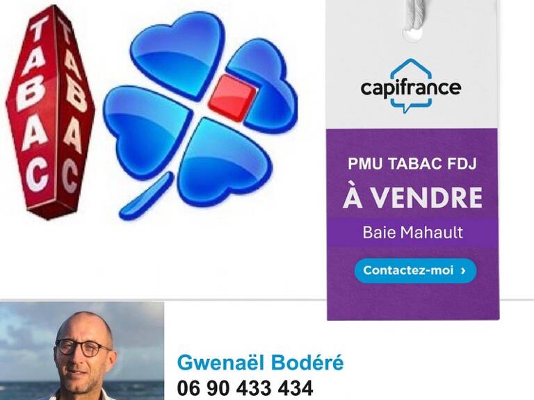 Fonds de commerce TABAC-PMU-FDJ à vendre BAIE MAHAULT (971) — photo 1
