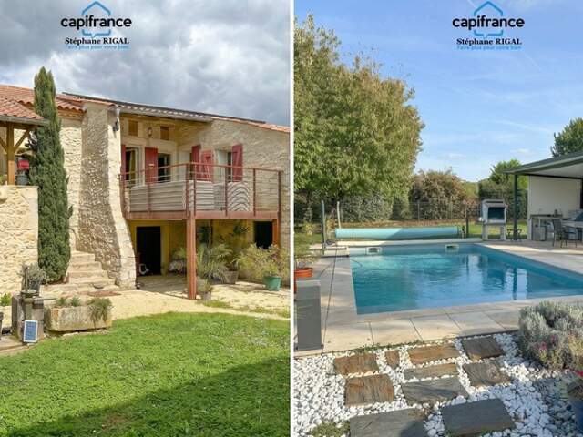 Dpt Lot et Garonne (47), à vendre MONTAYRAL propriete P7 de 125 m² - Terrain de 1 106 m² — photo du bien