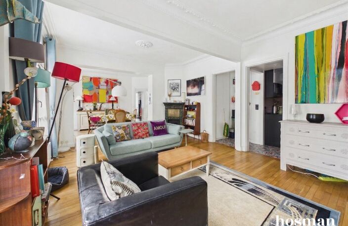 Appartement 4 pièces de 101m2 avec double cave et double séjour - Rue Henri Dubouillon, Paris 20ème — photo 2