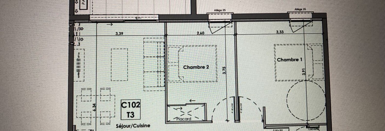 Appartement 3 Pièces 58 m² à vendre à Béziers (34500)
