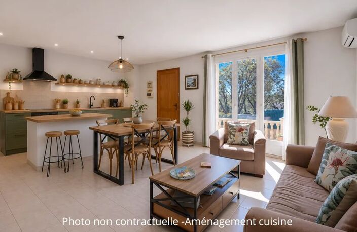 DRAGUIGNAN MAISON PLAIN-PIED T4 -78 M²- 2 CHAMBRES-BUREAU- GARAGE-501 M2 TERRAIN — photo 4