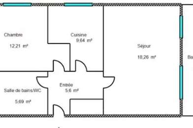 Appartement 2 pièces 132000 €