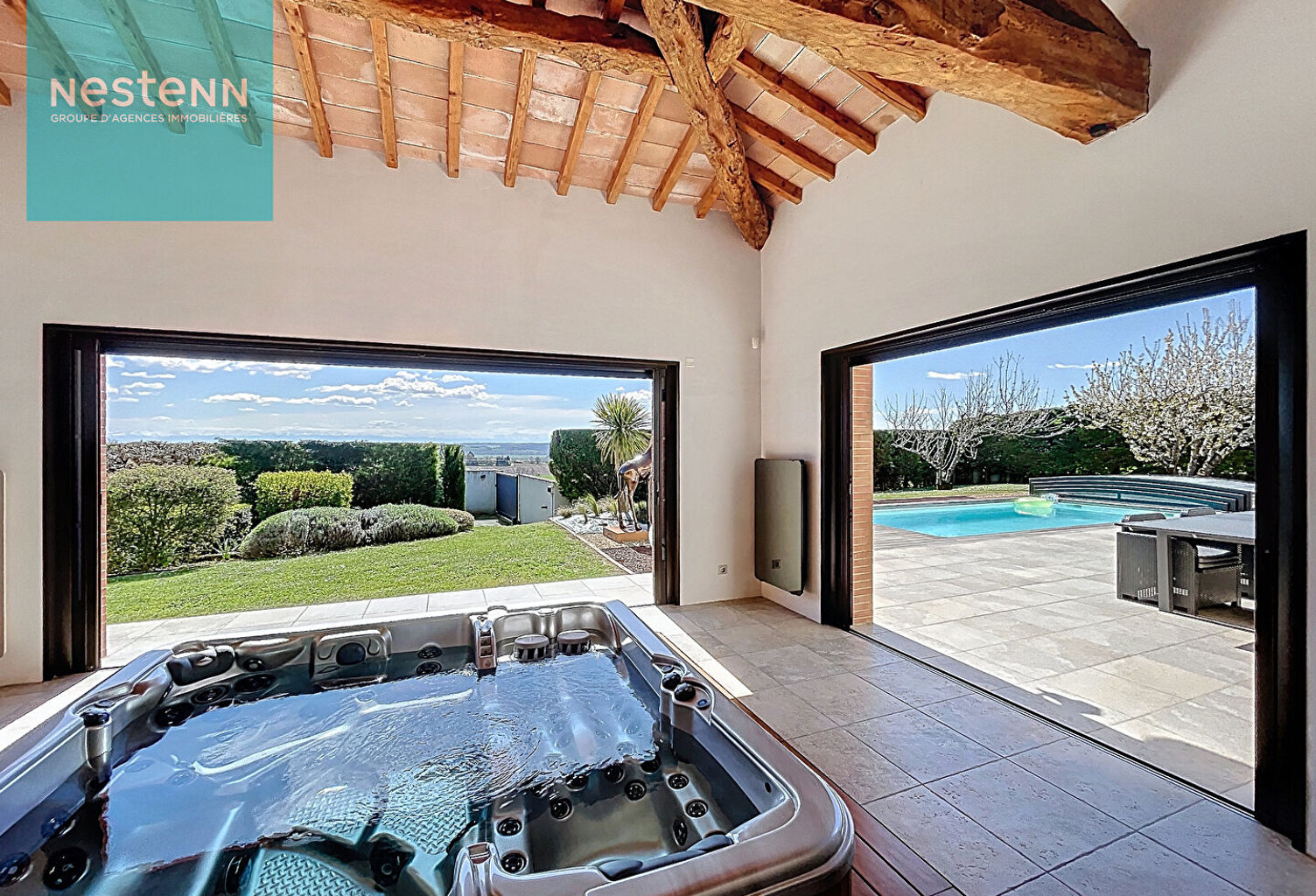 Belle demeure 363m² à vendre, piscine, spa et jardin, vue Pyrénées, 5 min. Villefranche de Lauragais — photo 1