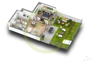 Appartement 2 pièces 348000 €