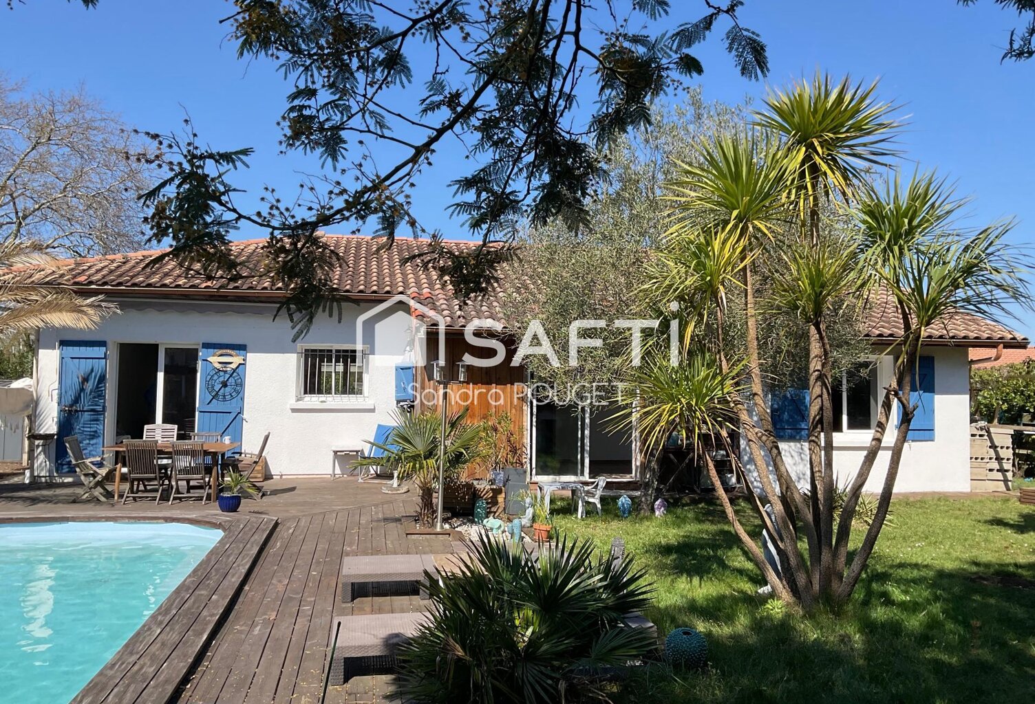 Maison  avec piscine dans Biscarosse bourg au calme. — photo 1