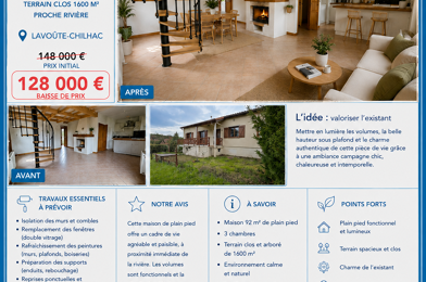 Maison 4 pièces 128000 €