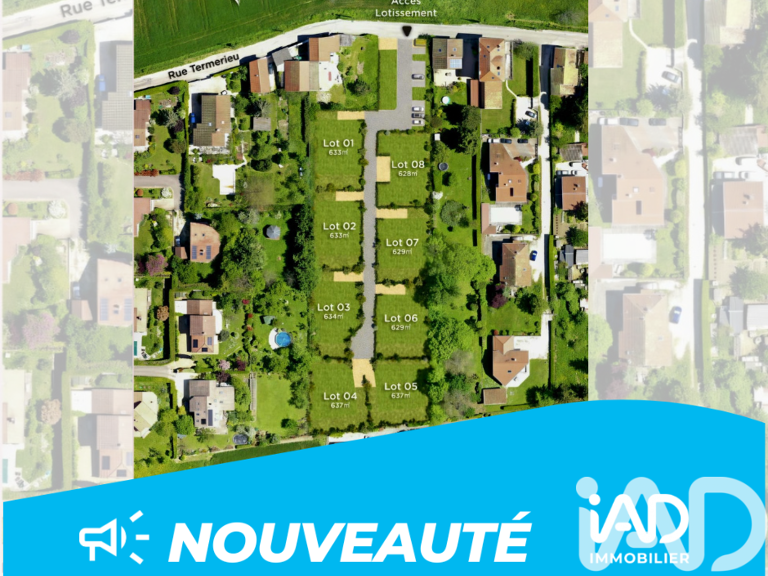 Vente Terrain à bâtir 639 m&sup2; — photo 1