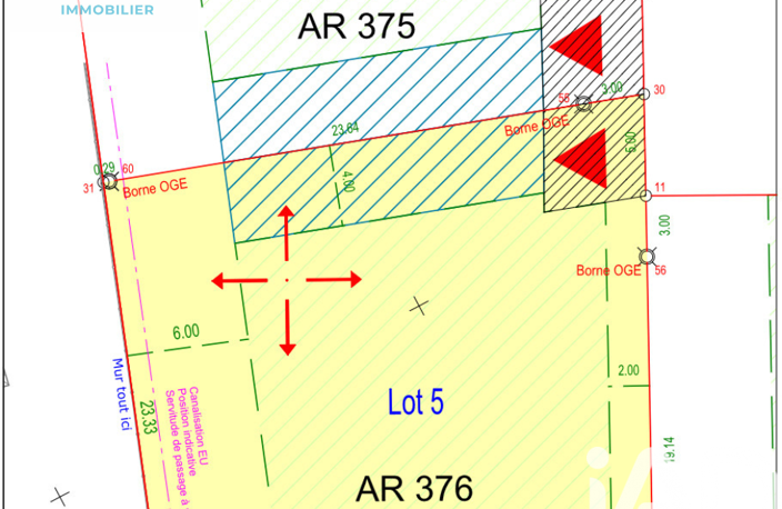Vente Terrain à bâtir 639 m&sup2; — photo 2