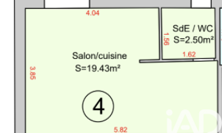 Appartement 1 Pièce 21 m² à vendre à Ollainville (91340)