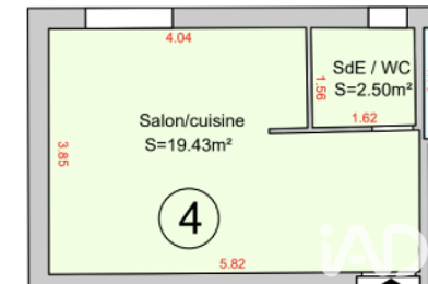 Appartement 1 pièces 95000 €
