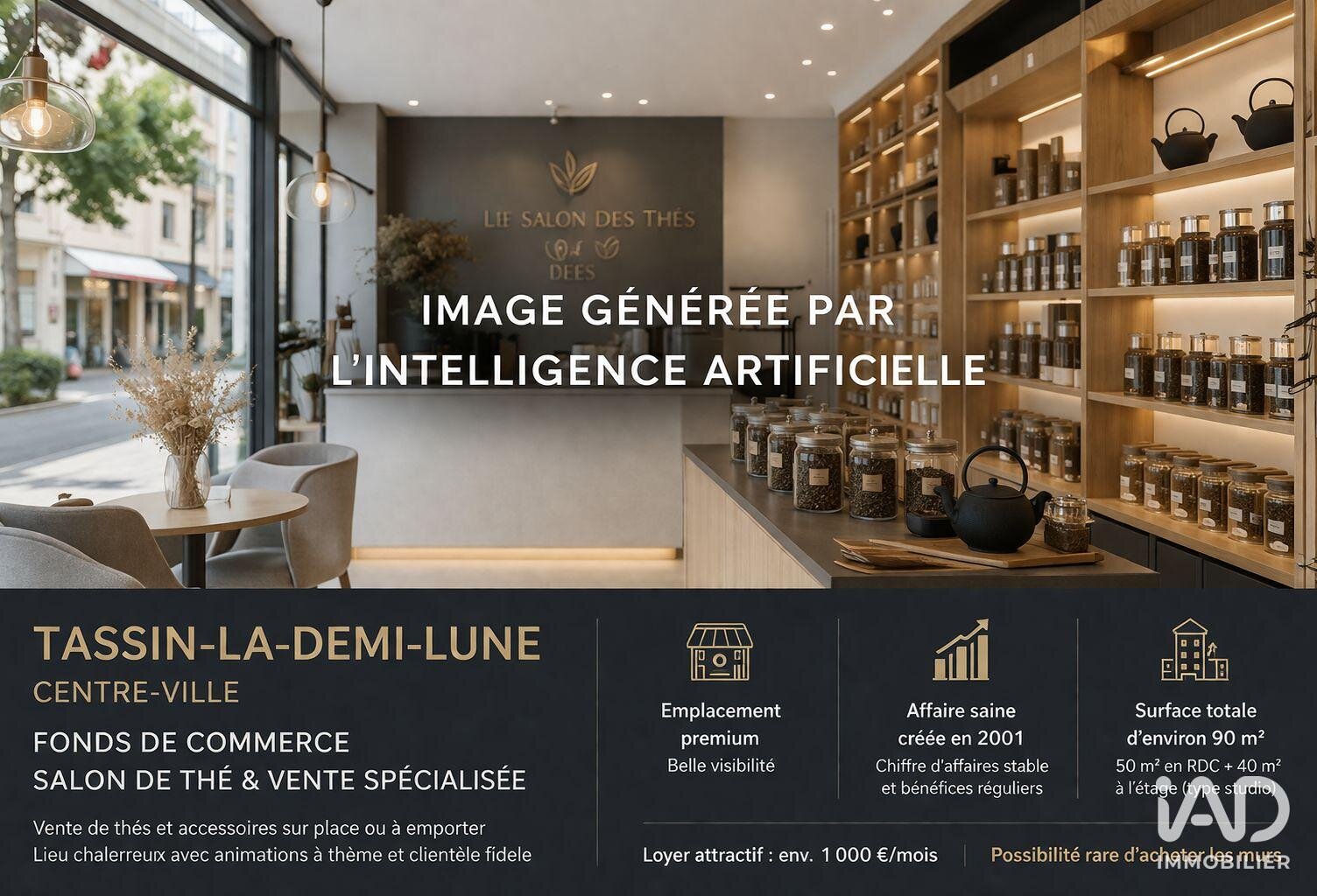 Vente Salon de thé 90 m&sup2; — photo 1