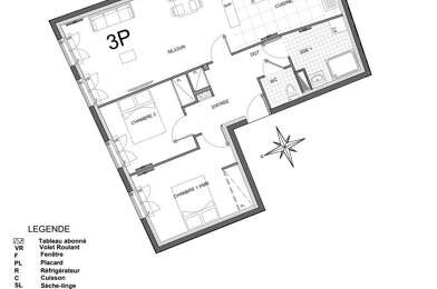 Appartement 3 pièces 266328 €