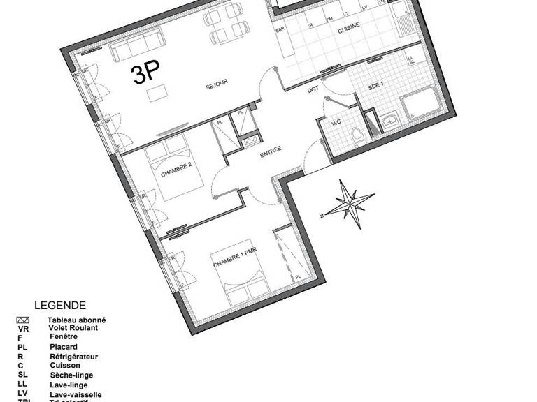 Vente Appartement 3 pièces — photo 1