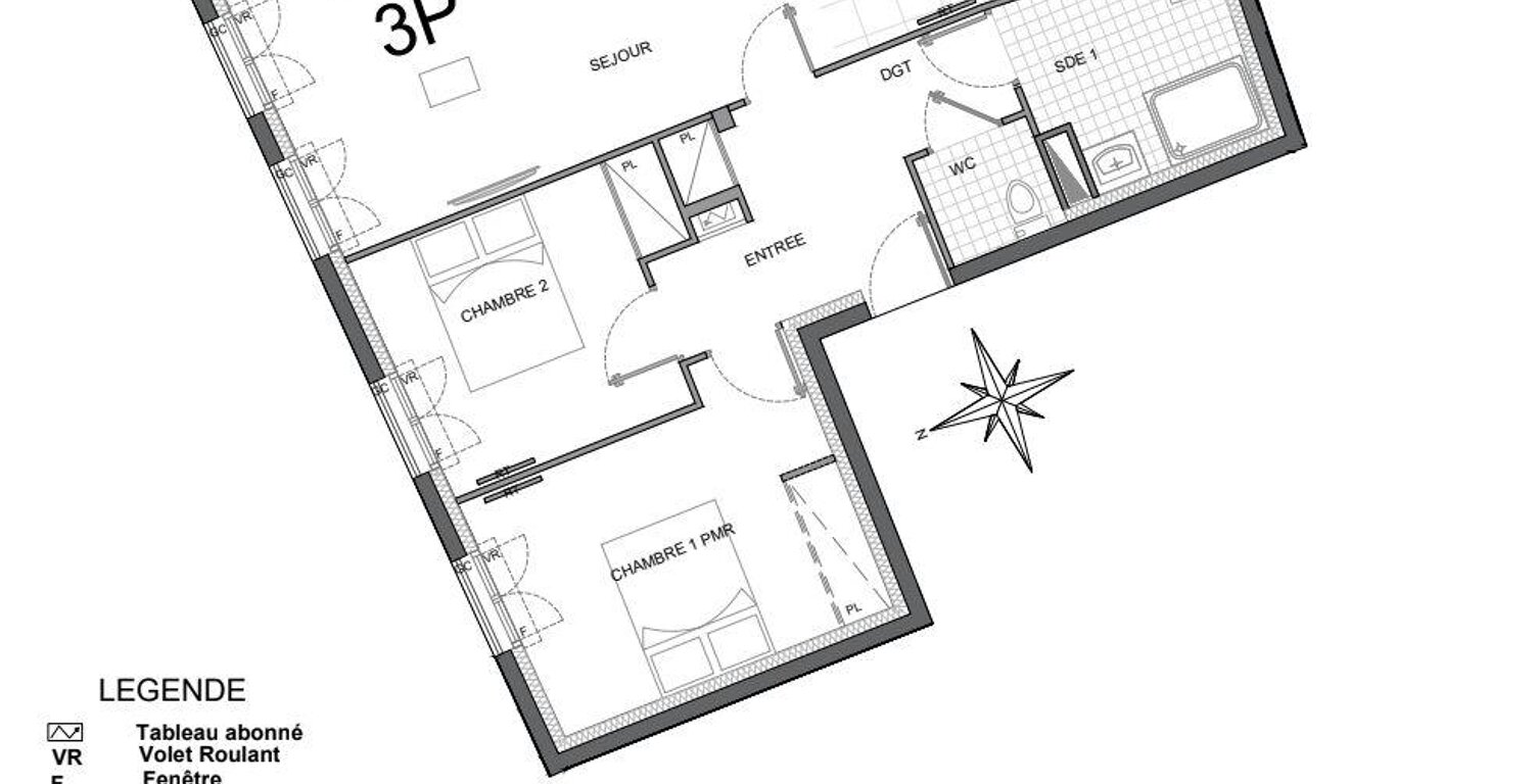Vente Appartement 3 pièces — photo 1