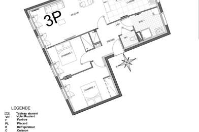 Appartement 3 pièces 263040 €