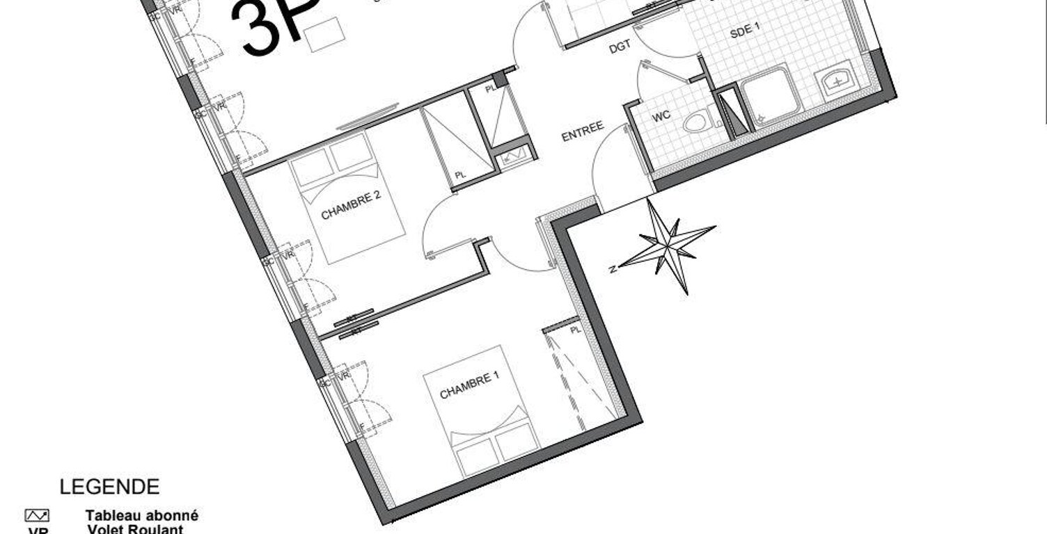 Vente Appartement 3 pièces — photo 1