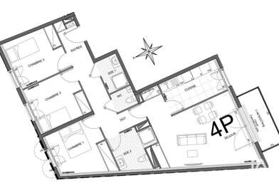 Appartement 4 pièces 301400 €