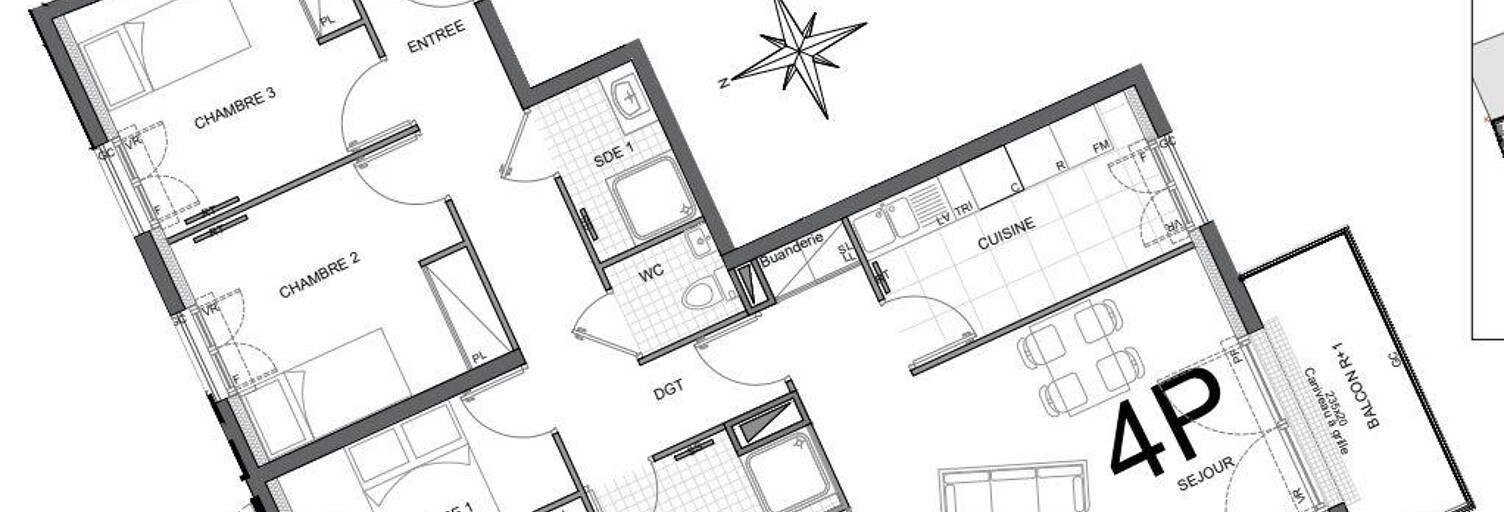 Appartement 4 Pièces 81 m² à vendre à Trilport (77470)