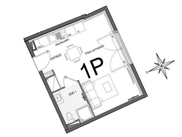 Vente Appartement 1 pièce — photo du bien