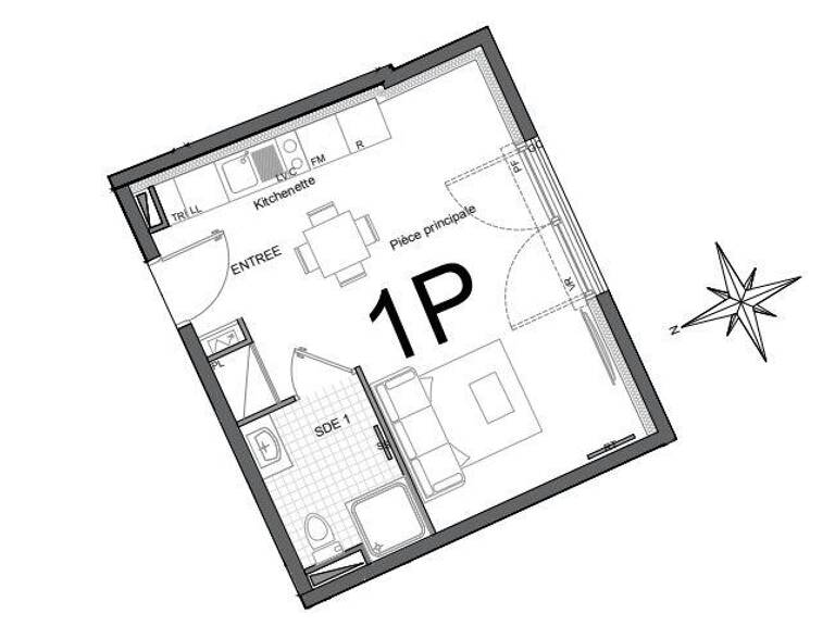 Vente Appartement 1 pièce — photo 1