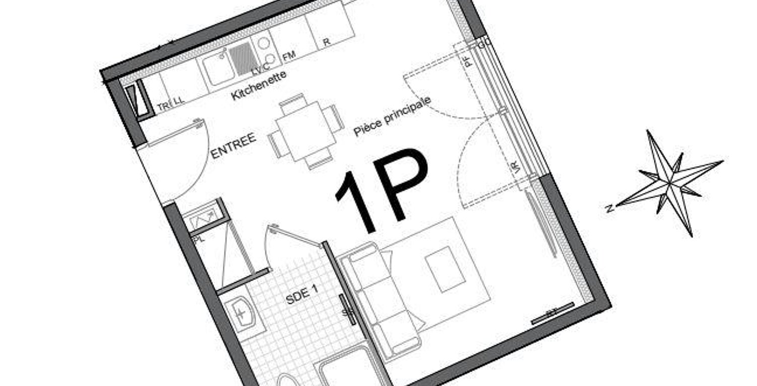 Vente Appartement 1 pièce — photo 1