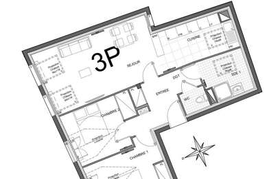 Appartement 3 pièces 252080 €