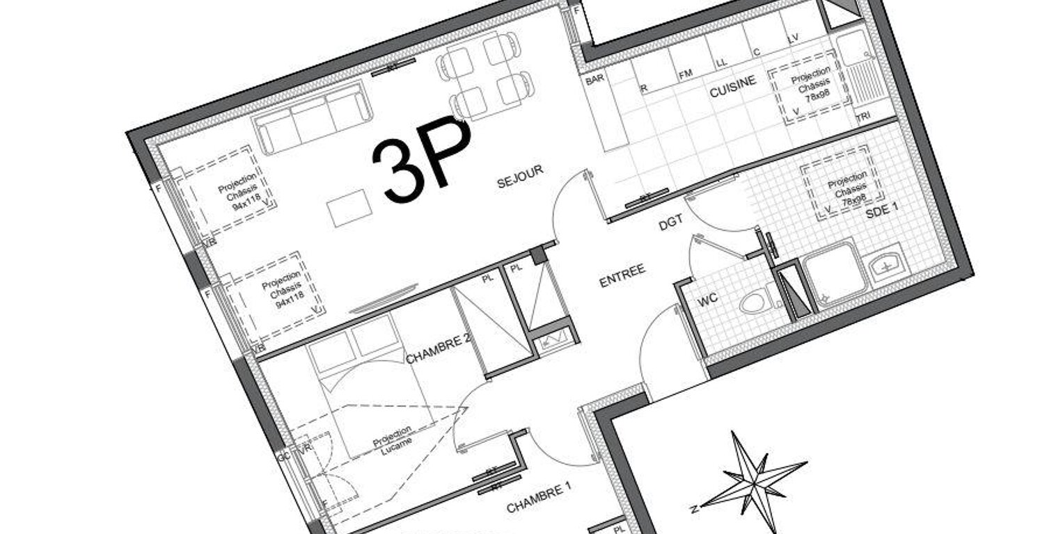 Vente Appartement 3 pièces — photo 1