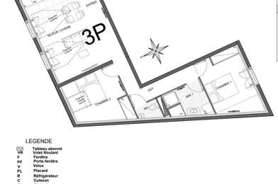 Appartement 3 pièces 246600 €