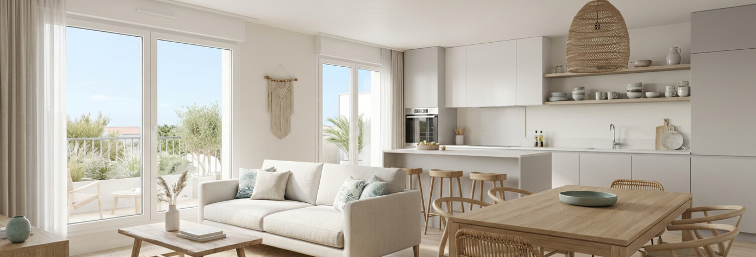 Appartement neuf T2, T3 Pièce 40 à 58 m² à vendre à Saint-Pierre-d'Oléron (17310)