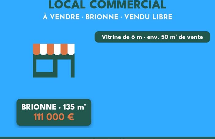 LOCAL COMMERCIAL 135 m² – VENDU LIBRE – BRIONNE – EMPLACEMENT N°1 — photo 2