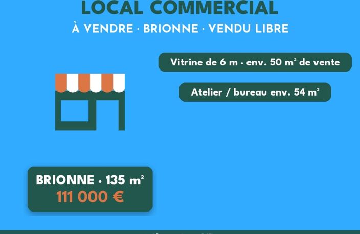 LOCAL COMMERCIAL 135 m² – VENDU LIBRE – BRIONNE – EMPLACEMENT N°1 — photo 3