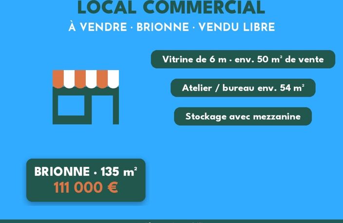 LOCAL COMMERCIAL 135 m² – VENDU LIBRE – BRIONNE – EMPLACEMENT N°1 — photo 4