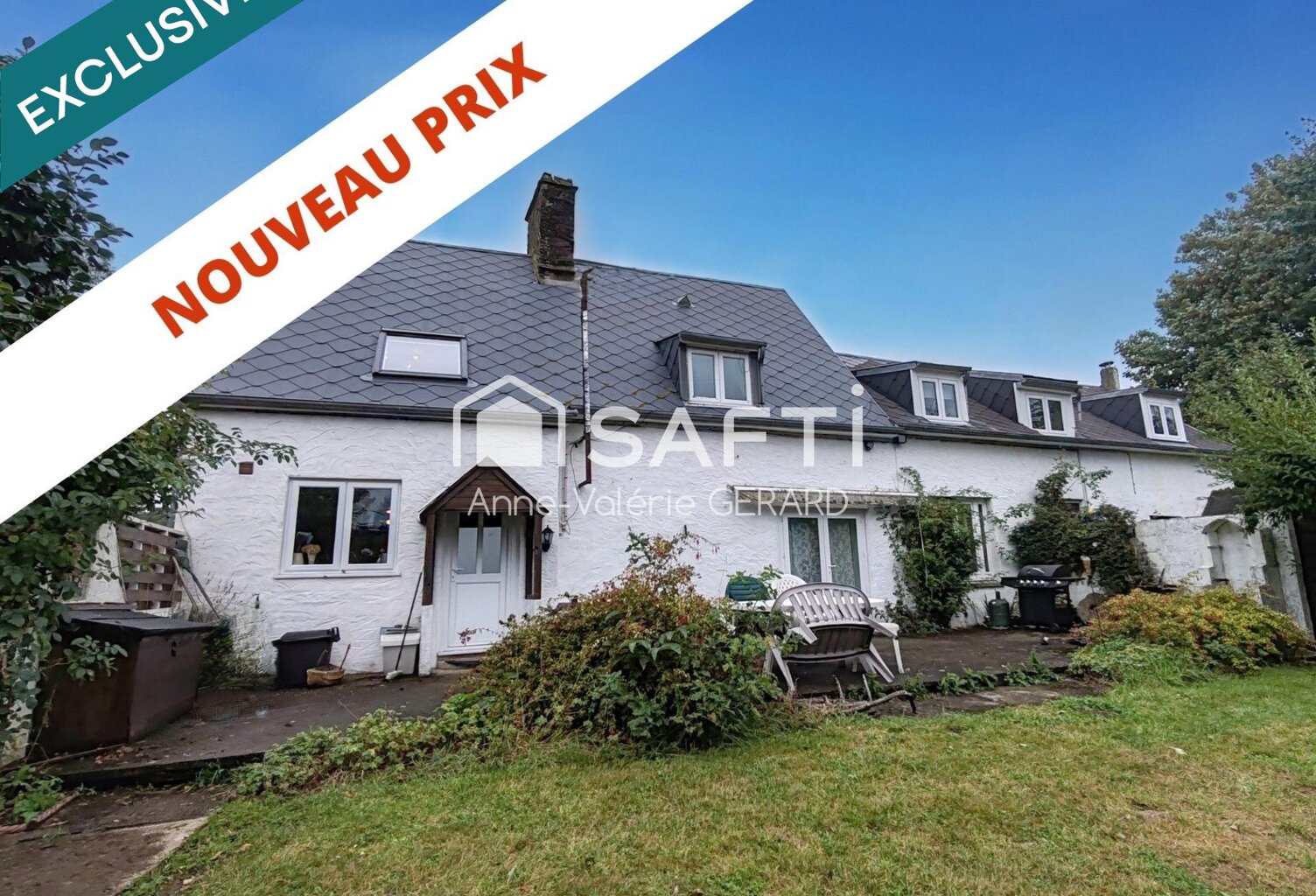 Maison de campagne avec gîte- 5chbs 4070m² jardin — photo 1