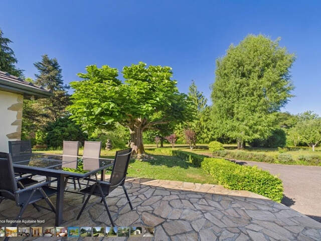 Maison contemporaine à Saint Mathieu avec 1ha arboré avec piscine chauffée et pool house — photo du bien