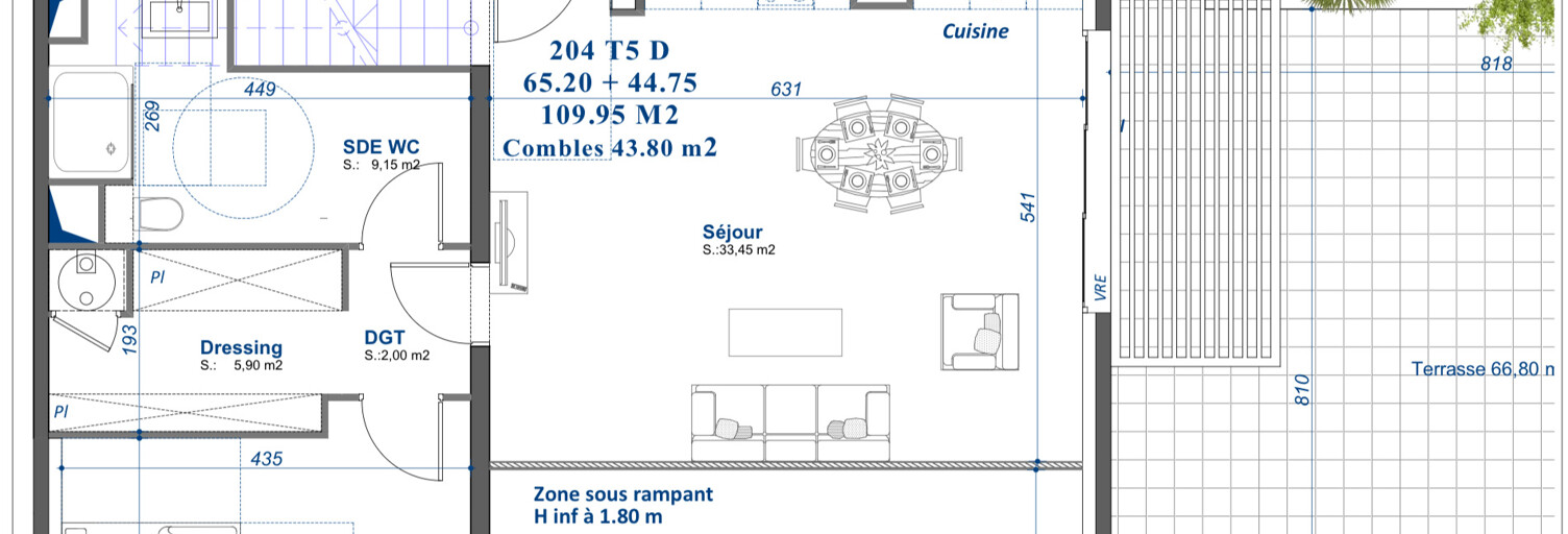 Appartement 5 Pièces 109 m² à vendre à Toulon (83100)