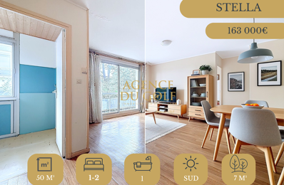 Stella-Plage   T2 transformable en T3, plein sud face aux pi — photo du bien