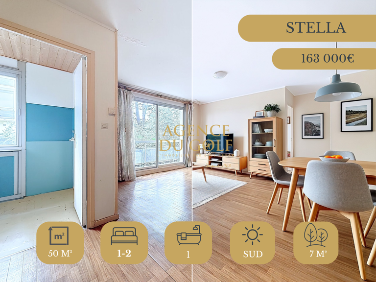 Stella-Plage   T2 transformable en T3, plein sud face aux pi — photo 1