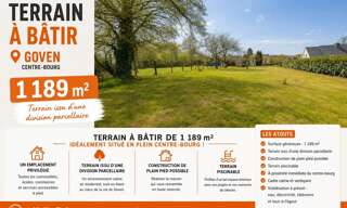 Terrain  1189 m² à vendre à Goven (35580)