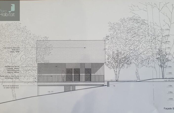Terrain arboré de 1900m² avec permis de construire accepté et viabilisé — photo 2