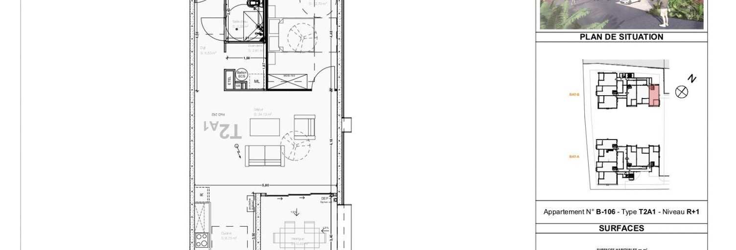 Appartement 2 Pièces 67 m² à vendre à Saint-Leu (97424)